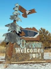 State Line at Oregon/California Border