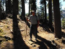 Dan hiking on Wizard Island