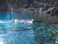 Swimming in Crater Lake at Wizard Island