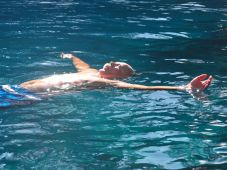 Swimming in Crater Lake at Wizard Island