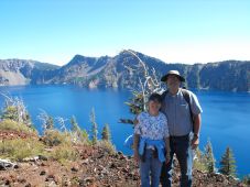 Dan and Judy at the top of Wizard Island