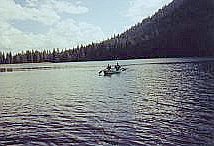 Canoeing at Juanita Lake, California