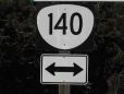 Highway 140 Sign